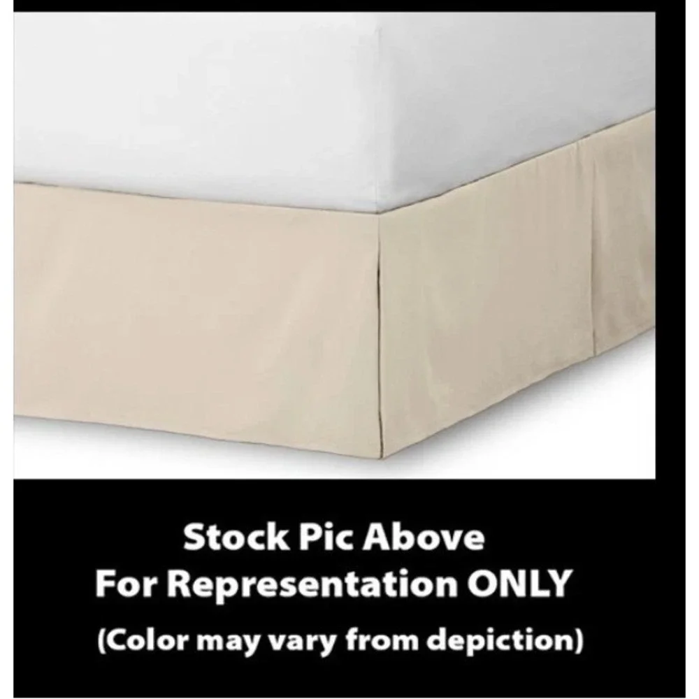 Bare Home Premium‎ Microfiber Bed Skirt Sand Queen Size